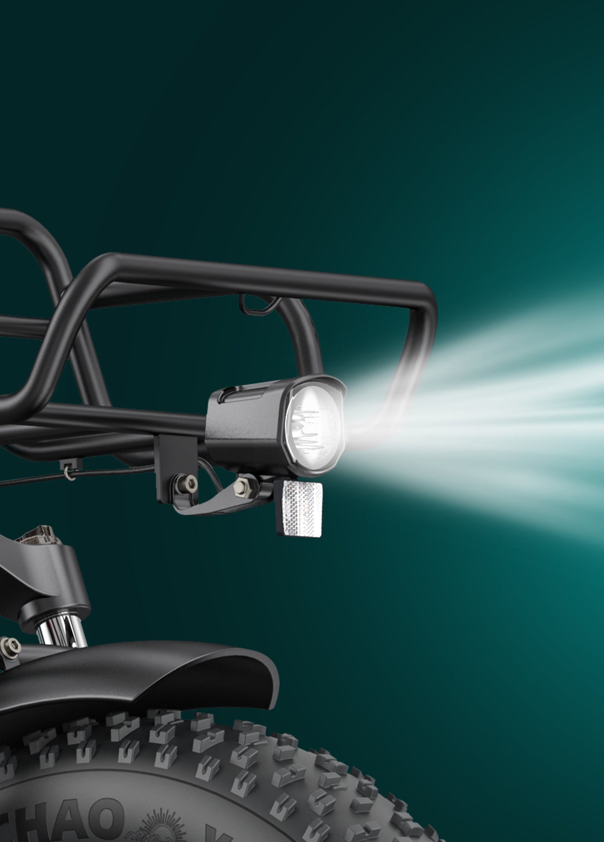 az engwe l20 boost e fatbike fényszórója