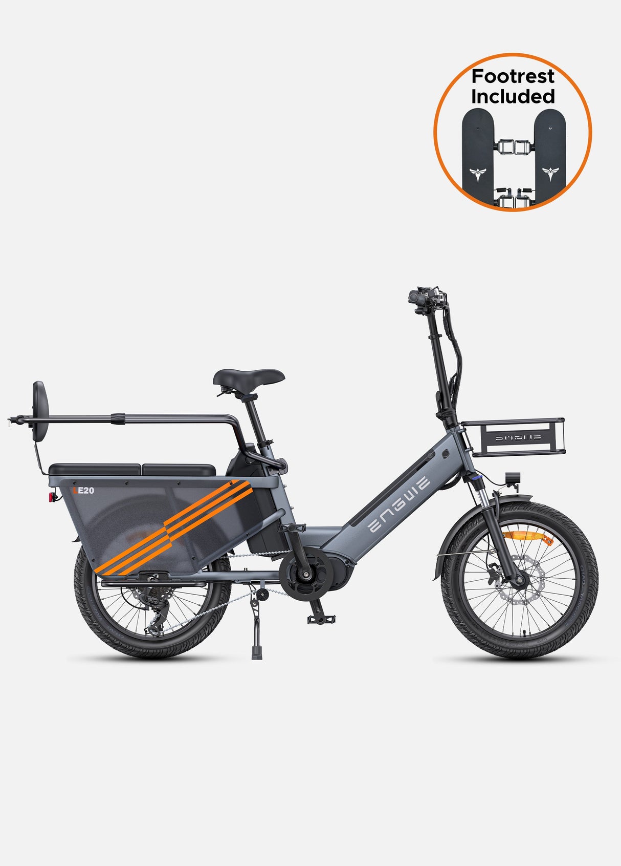 step through electric bike engwe le20 with footrest 