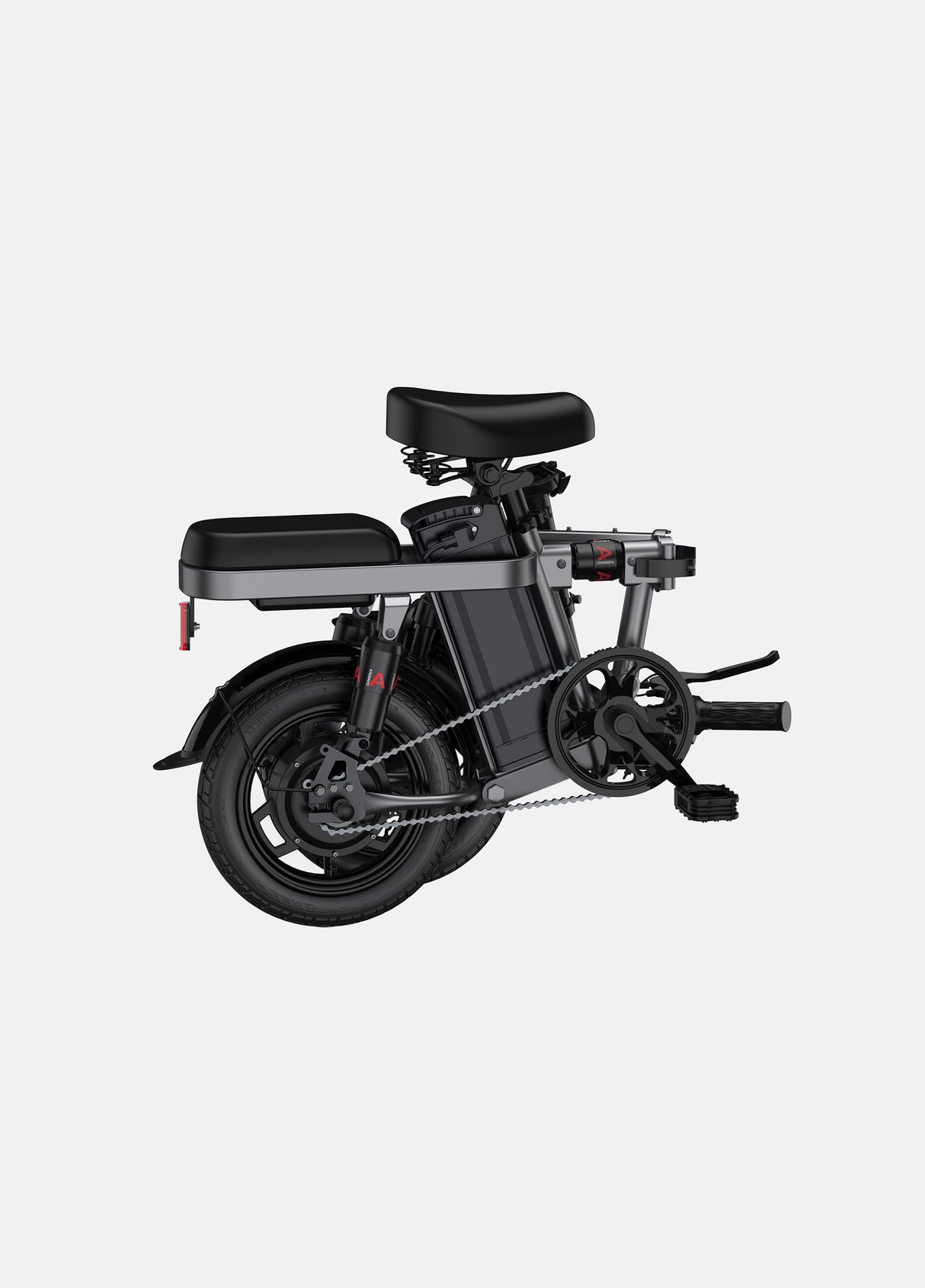 a folded engwe t14 small bike