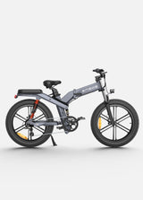 a grey engwe x26 fold up e bike